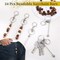24 Pcs Metal Beadable Keychains, Blank Keychain Making Kit for Craft DIY Gifts,Creative Deaded Keychain Gifts for Women Men,Beadable Keychains Bars DIY for Beads